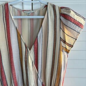 Linen blend summer dress, med tall, American Eagle